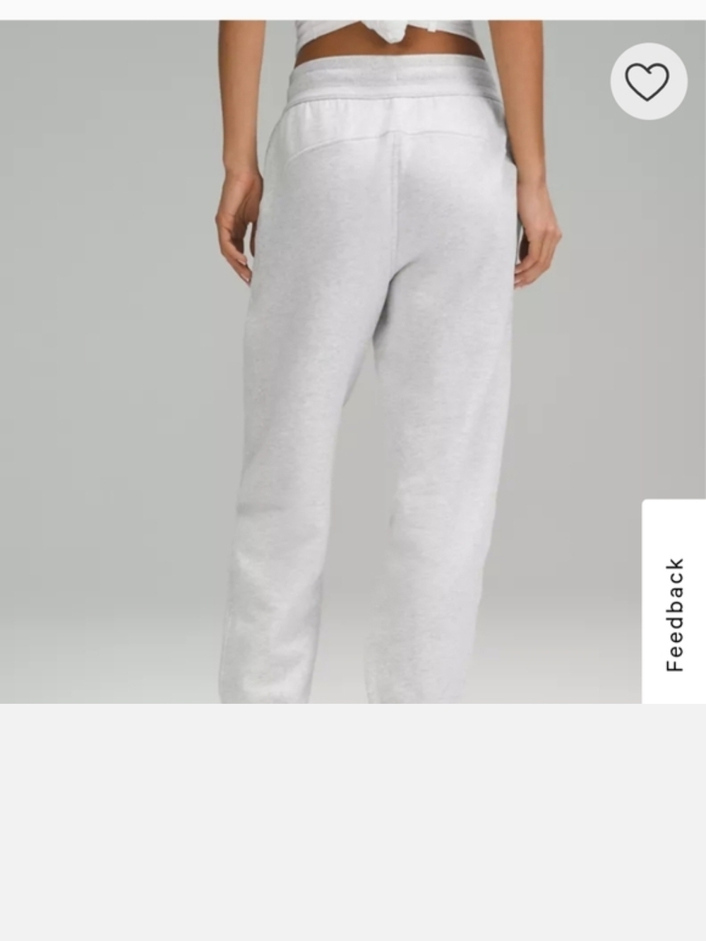 Lululemon Scuba High Rise Relaxed Heather Gray Pants. Wstern University Logo.